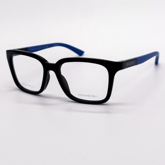 NEW GUCCI GG1738O 004 BLACK/BLUE MEN EYEGLASSES GUCCI - Picture 3 of 11